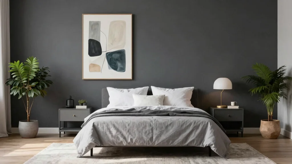 16 Charcoal Accent Wall Bedroom Ideas for a Modern Dramatic Look