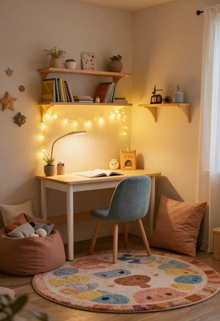 16 Kids Desk Area in Bedroom Ideas: Smart Study Zones - 4. Cozy Nook Design 1