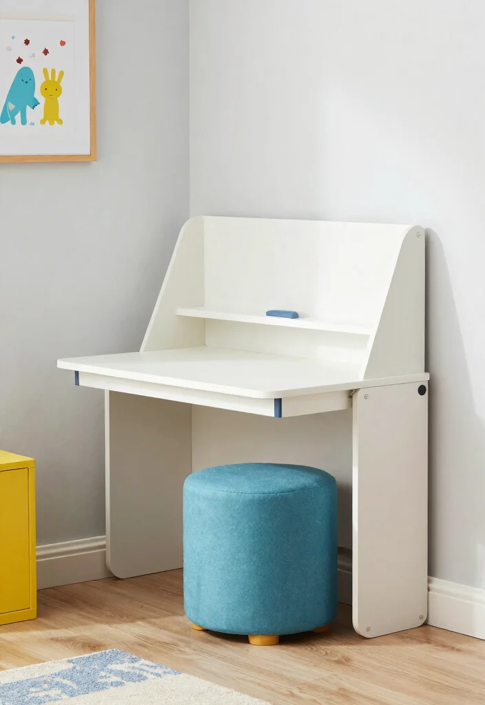 16 Kids Desk Area in Bedroom Ideas: Smart Study Zones - 6. Multi-functional Furniture 1