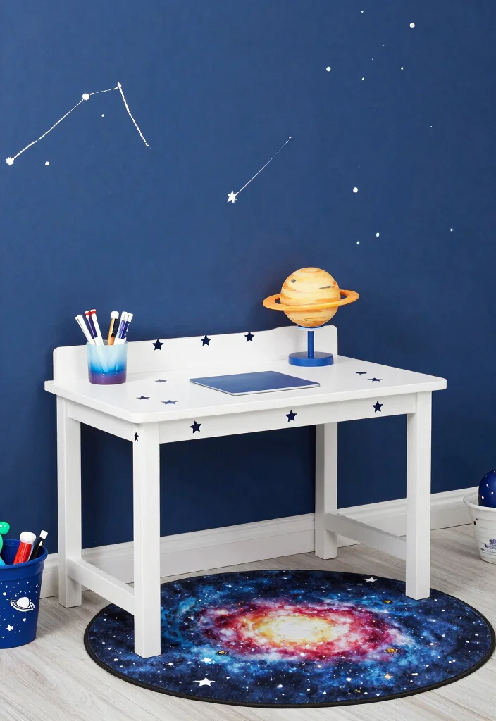 16 Kids Desk Area in Bedroom Ideas: Smart Study Zones - 8. Themed Study Zones 1