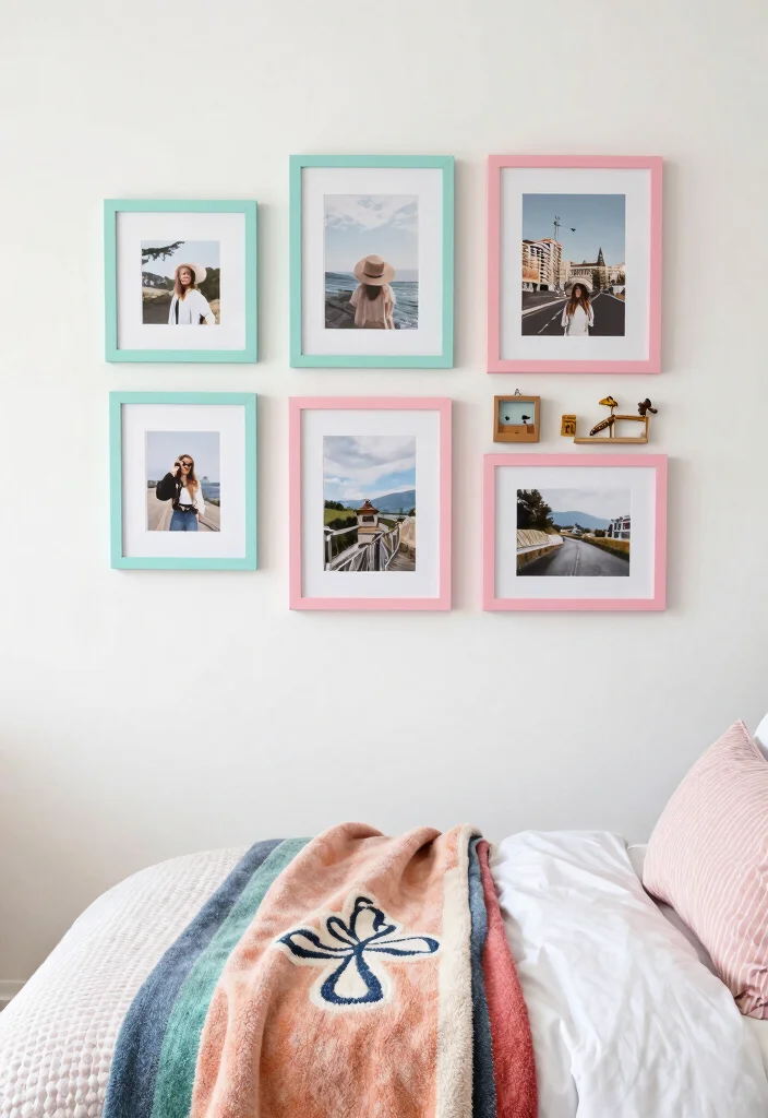 16 Mint Green and Pink Bedroom Ideas Soft Playful Charm - 16. Personalized Touches 1