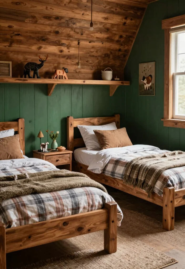 16 Toddler Twin Bedroom Ideas Cute Safe and Functional - 12. Cozy Cabin Retreat 1