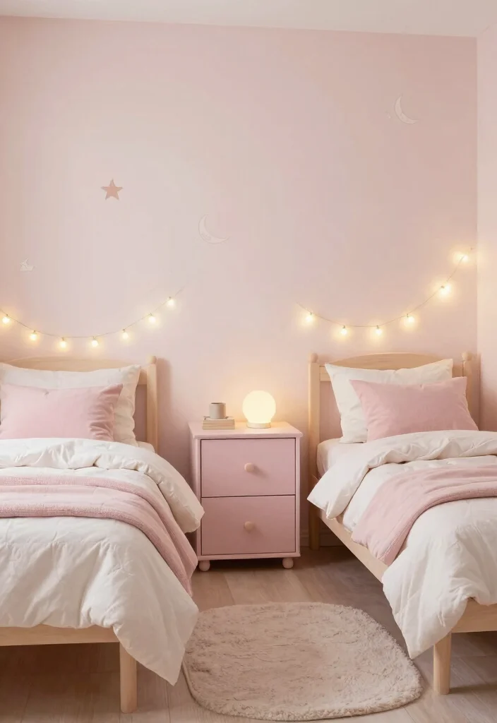 16 Toddler Twin Bedroom Ideas Cute Safe and Functional - 15. Sweet Dreams in Pastels 1