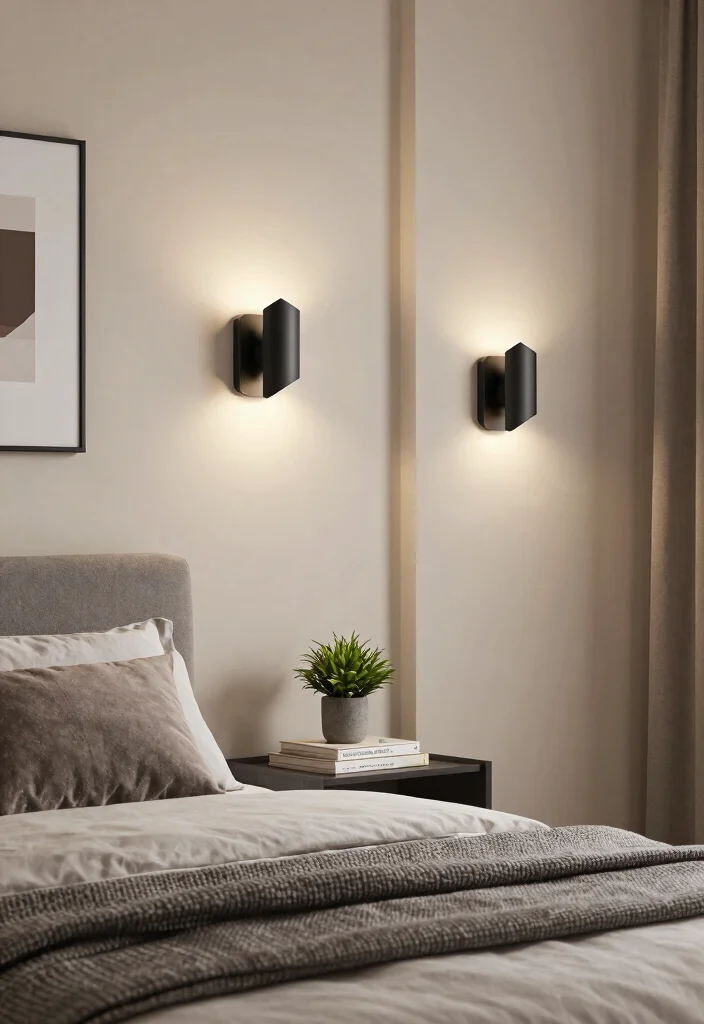16 Wall Mounted Lights Bedroom Ideas: Sleek Space Saving - 1. Sleek Modern Wall Sconces 1