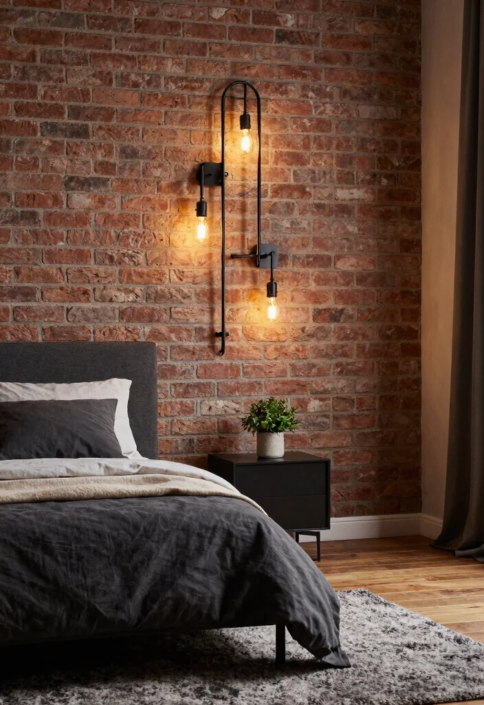 16 Wall Mounted Lights Bedroom Ideas: Sleek Space Saving - 8. Industrial-style Wall Sconces 1