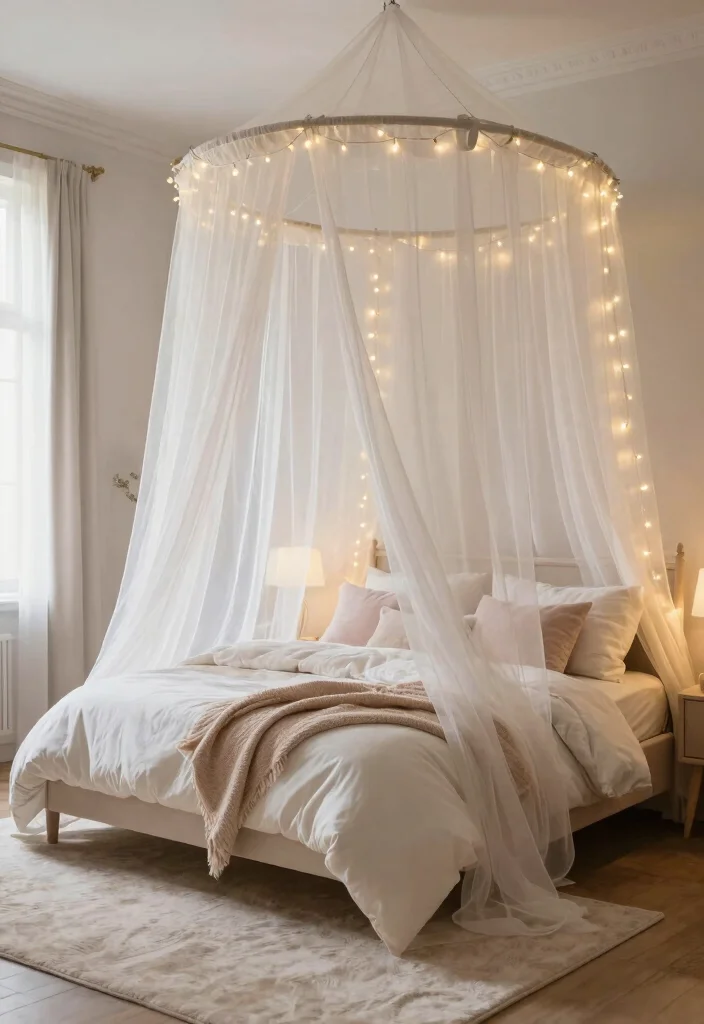 17 Bedroom Ideas for Women in Their 30s: Stylish and Calm - 16. Dreamy Canopy Beds 1