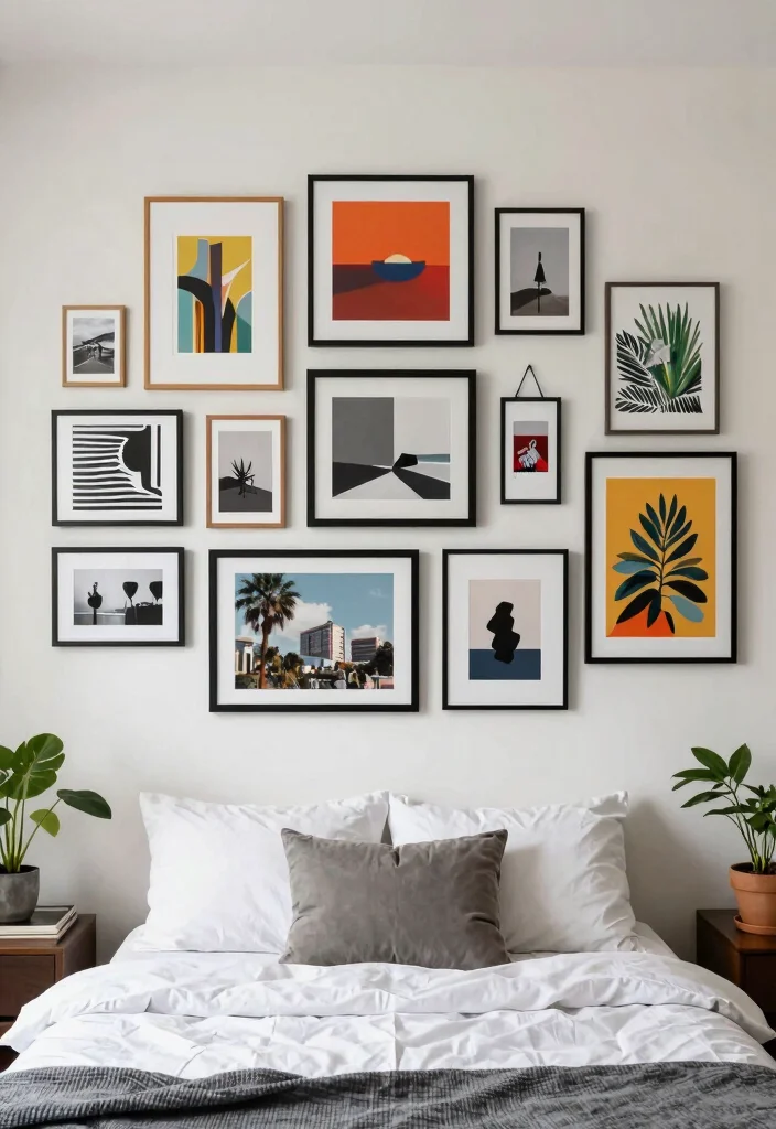 17 Bedroom Ideas for Women in Their 30s: Stylish and Calm - 5. Statement Wall Art 1