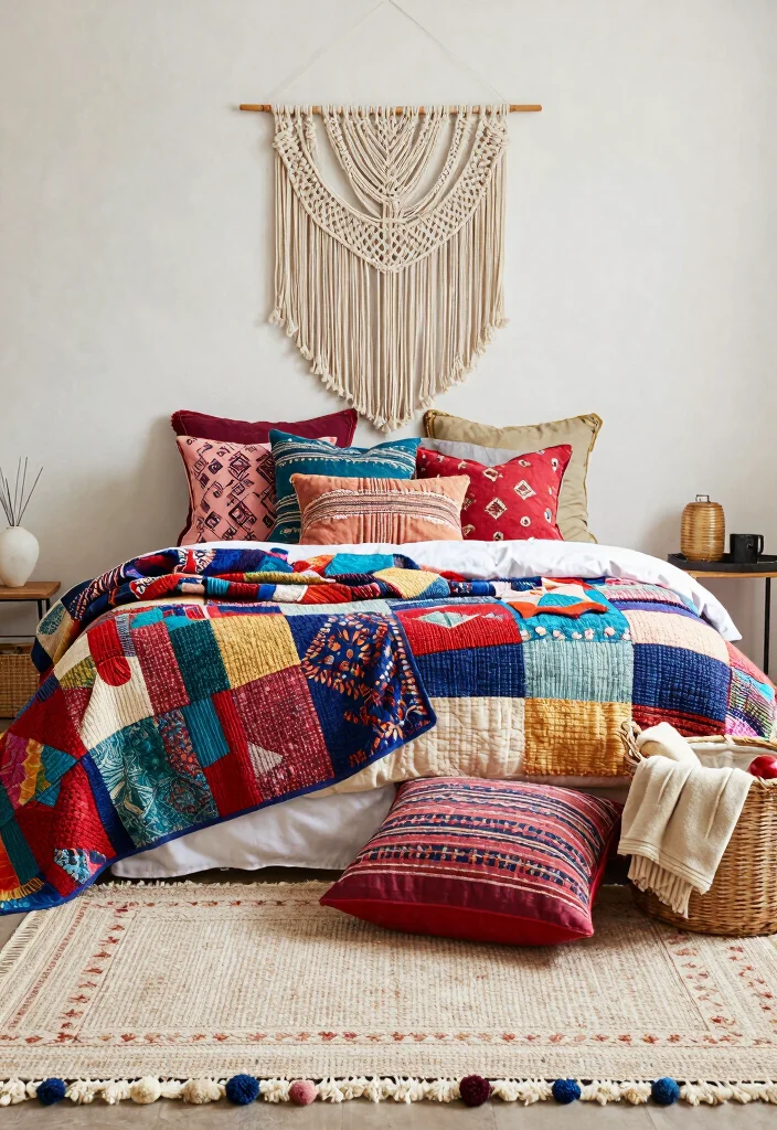17 Fairytale Bedroom Ideas for Adults: Dreamy Magical Style - 5. Bohemian Textiles 1