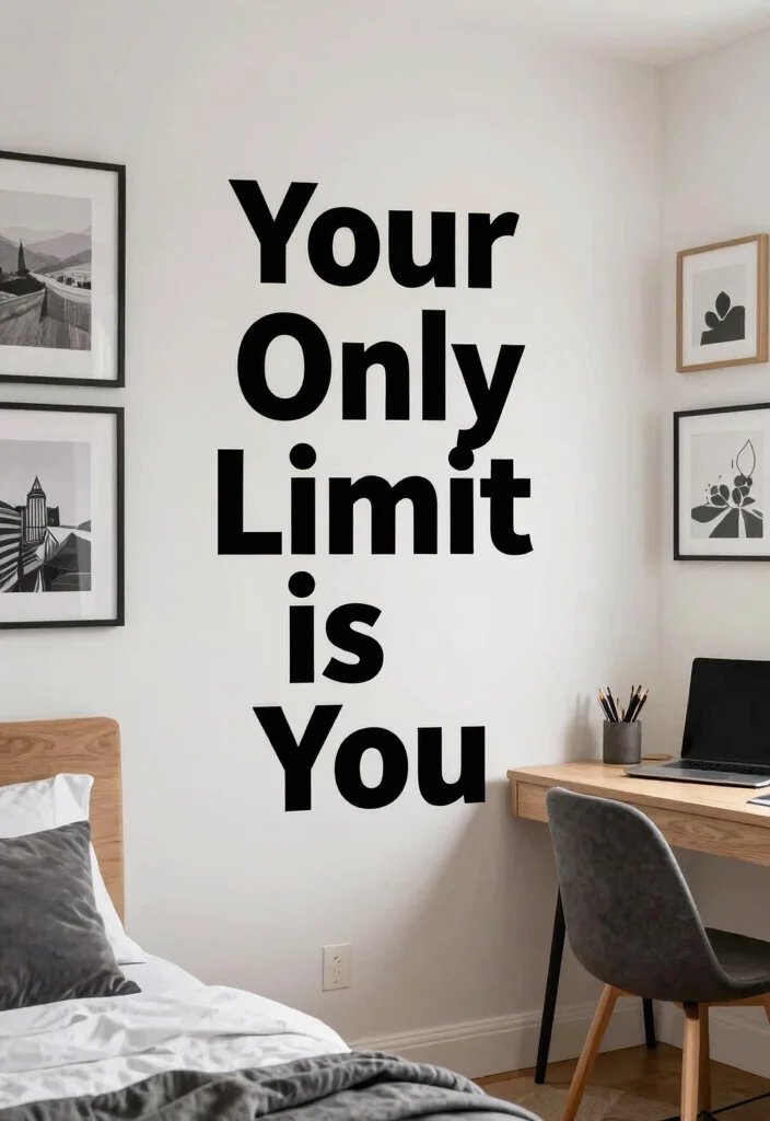 17 Quotes for Bedroom Wall Ideas: Motivating and Personal - 14.