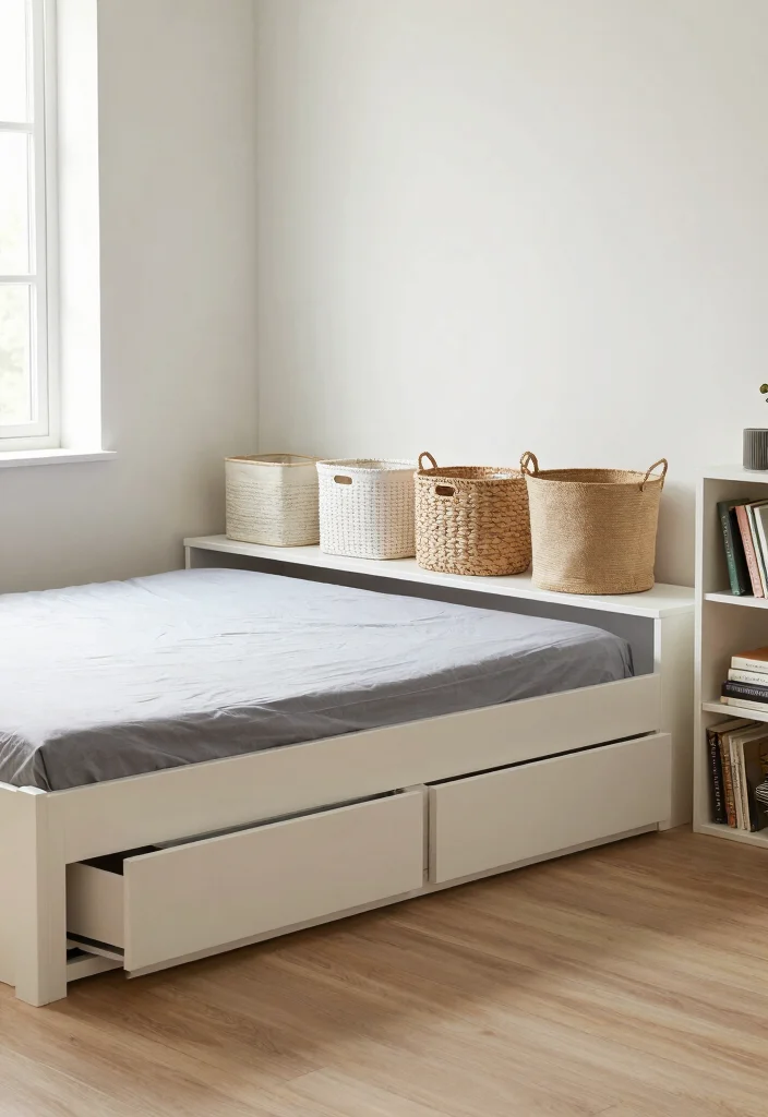 17 Room Ideas for Men's Bedroom Aesthetic: Modern Masculine - 15. Clever Storage Solutions 1