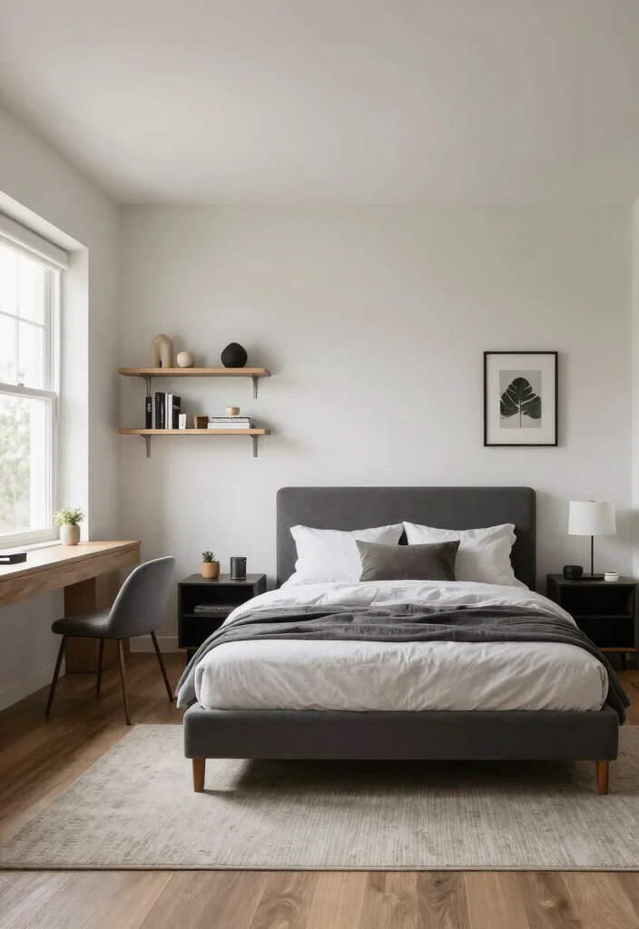 17 Room Ideas for Men's Bedroom Aesthetic: Modern Masculine - 17. Structured Layouts 1