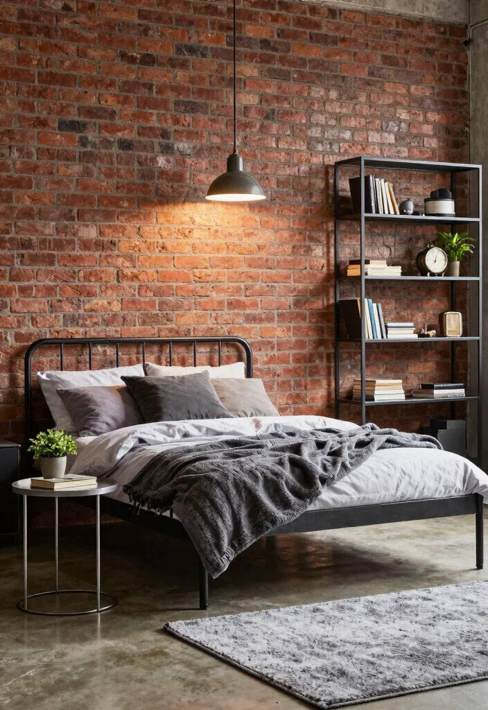 17 Room Ideas for Men's Bedroom Aesthetic: Modern Masculine - 3. Industrial Accents 1
