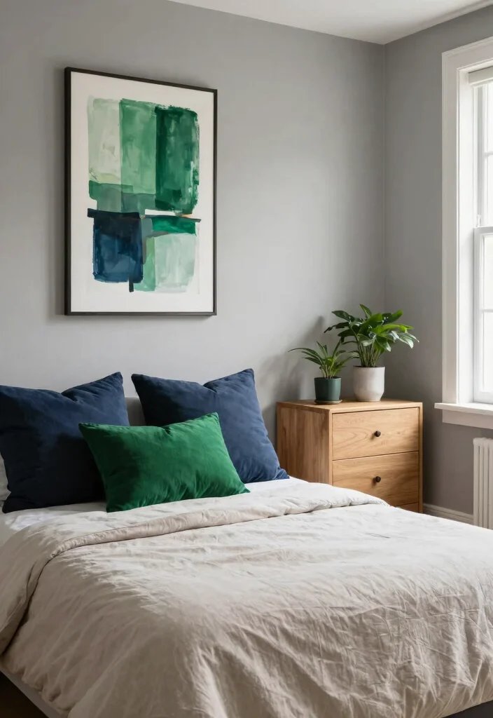 17 Room Ideas for Men's Bedroom Aesthetic: Modern Masculine - 4. Neutral Tones with Bold Accents 1