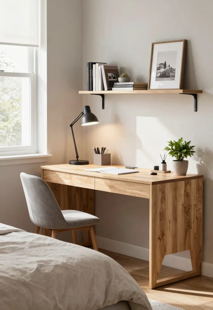 17 Room Ideas for Men's Bedroom Aesthetic: Modern Masculine - 6. Functional Workspaces 1