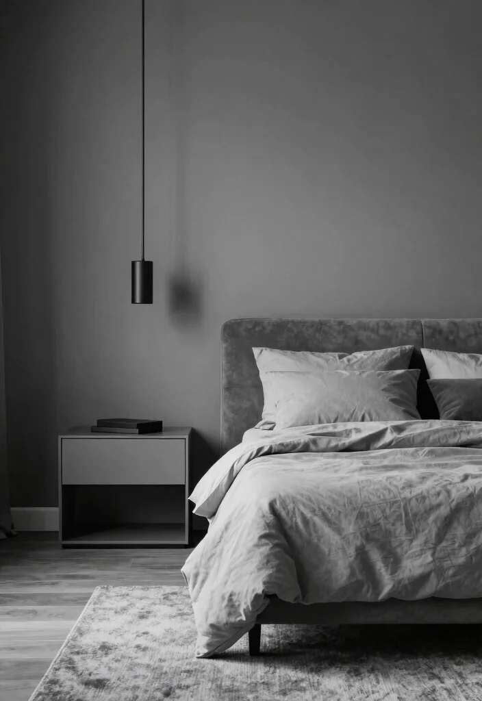 17 Room Ideas for Men's Bedroom Aesthetic: Modern Masculine - 9. Monochromatic Designs 1