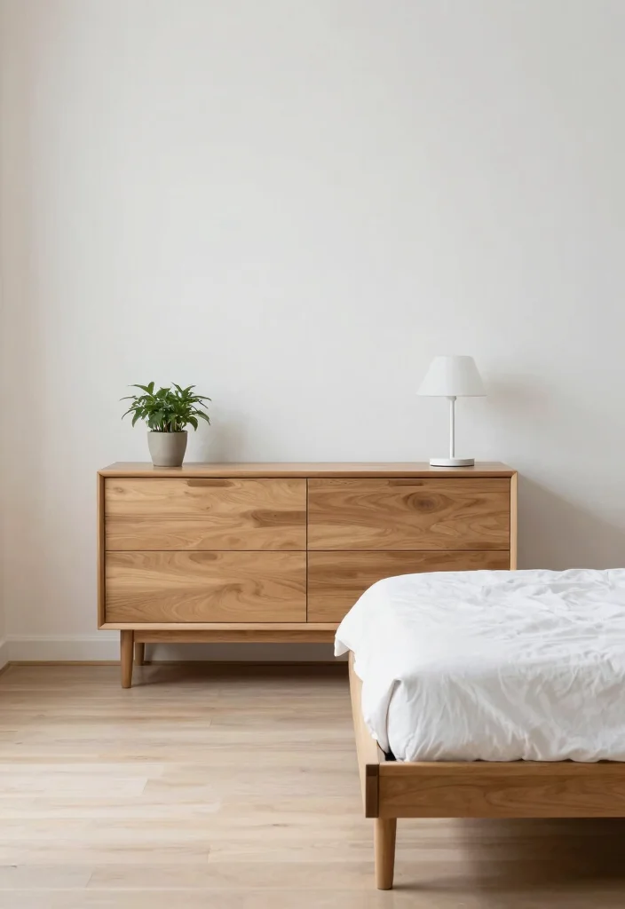 18 Minimal Bedroom Design Ideas for a Clean, Calm Aesthetic - 10. Keep Surfaces Clear 1