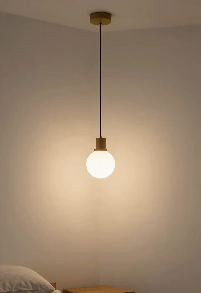 18 Minimal Bedroom Design Ideas for a Clean, Calm Aesthetic - 9. Select Functional Lighting 1