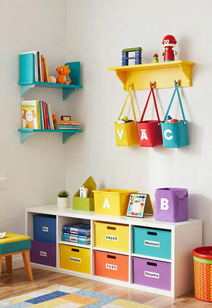 18 Three Kids Bedroom Ideas: Fun Functional Layouts - 5. Creative Storage Solutions 1