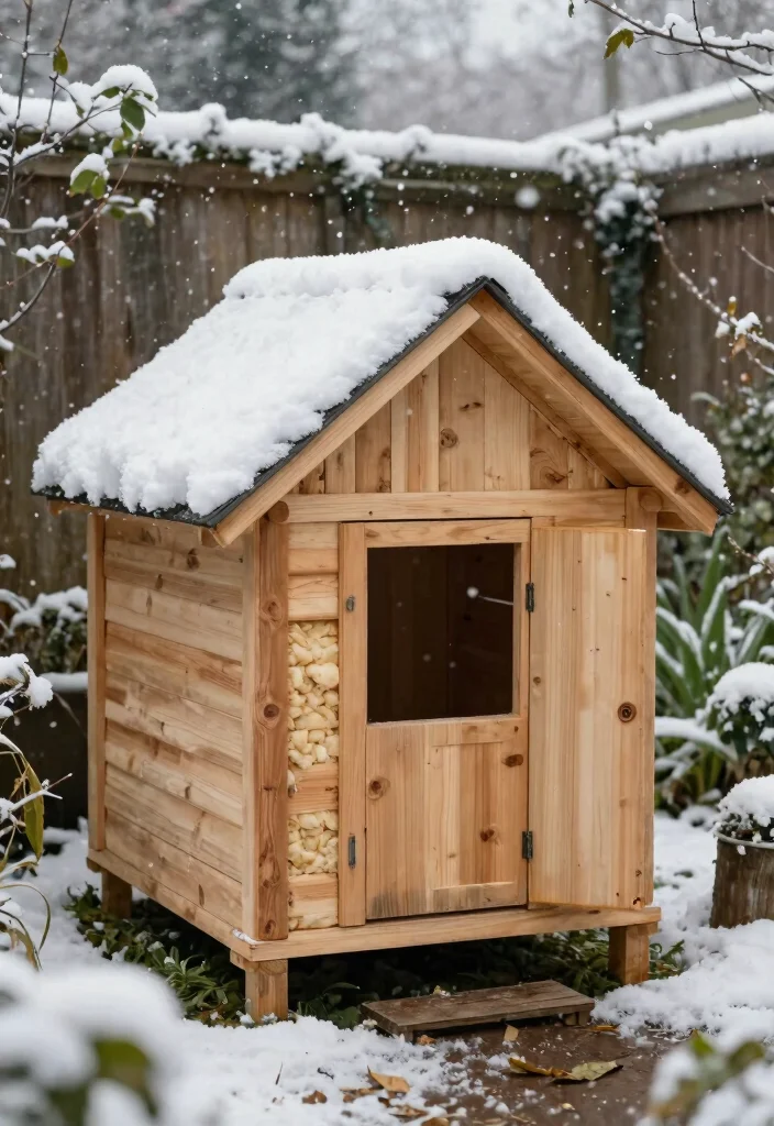 10 Outdoor Cat House Ideas That Stay Warm in Winter Cold - 1. Insulated Wooden Cat Cabin 1