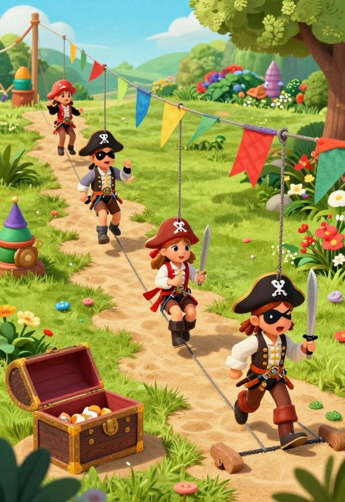 12 Backyard Zip Line Ideas That Keep Kids Safe and Neighbors Happy - 6. Create an Adventure Theme 1