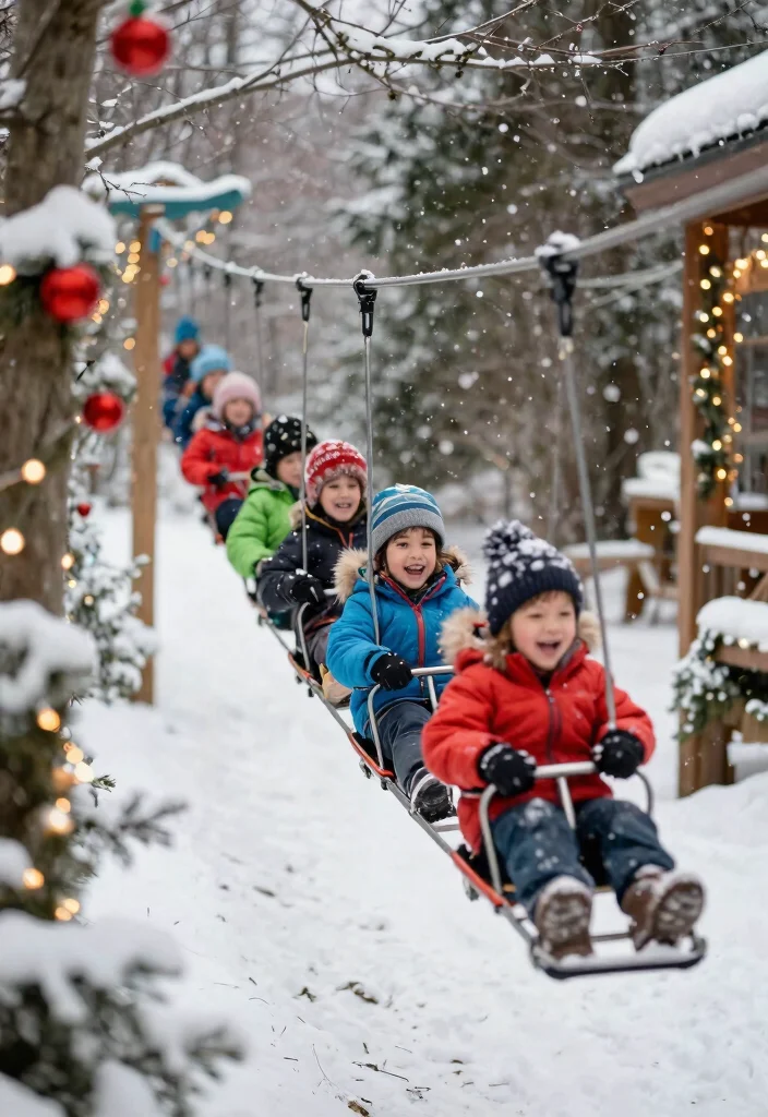 12 Backyard Zip Line Ideas That Keep Kids Safe and Neighbors Happy - 9. Consider Seasonal Use 1