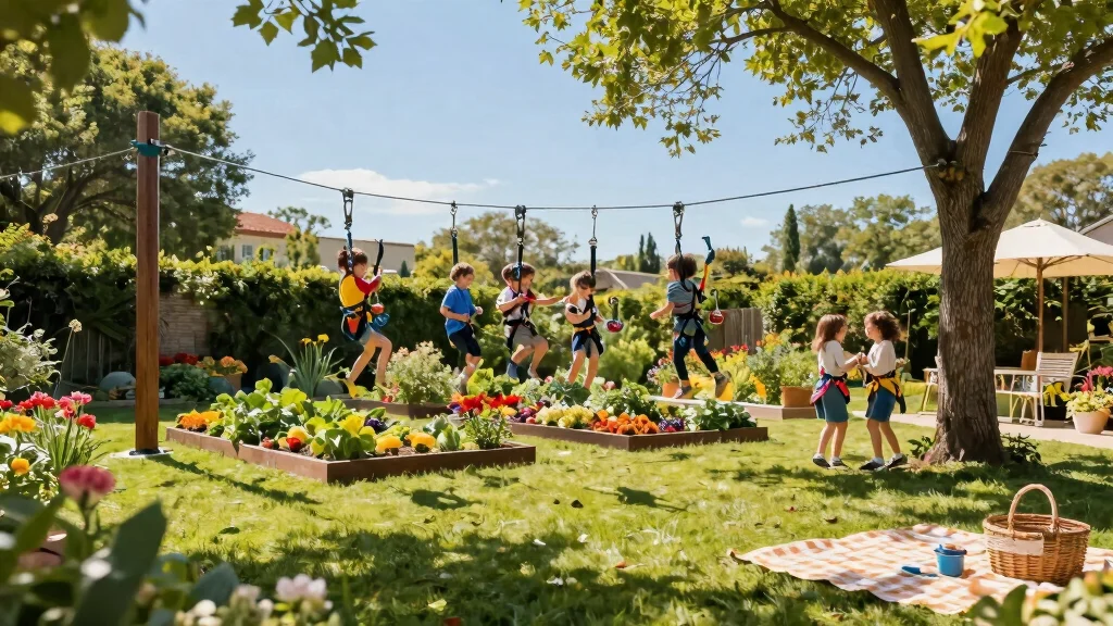 12 Backyard Zip Line Ideas That Keep Kids Safe and Neighbors Happy