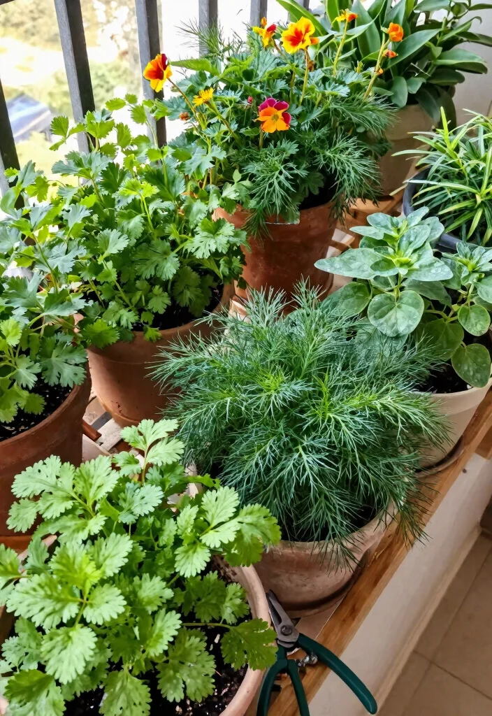 12 Tiny Balcony Garden Concepts That Grow More Than Herbs - 12. Aromatic Spice Garden 1