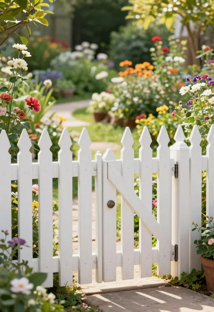 12 Vinyl Fence Ideas That Don't Look Cheap - 5. Classic Picket Fence Style 1