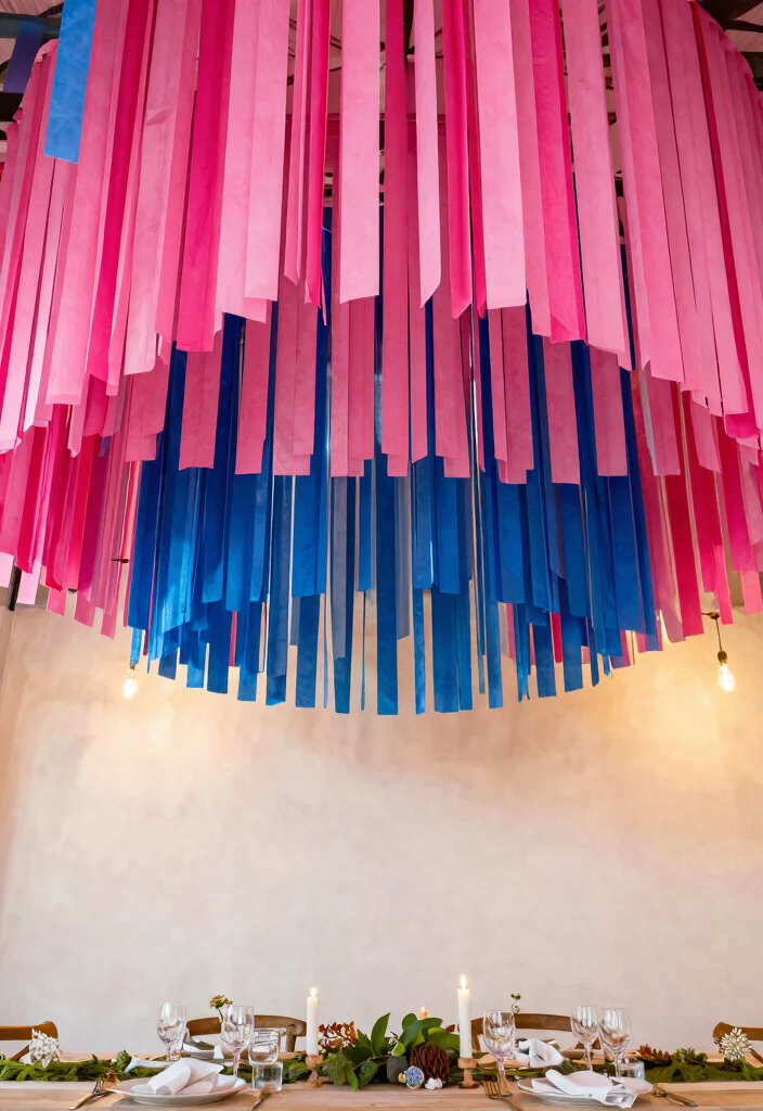 14 Eco-Friendly Streamers Decorations Ceiling Ideas for Sustainable Parties - 11. DIY Yarn Streamers 1