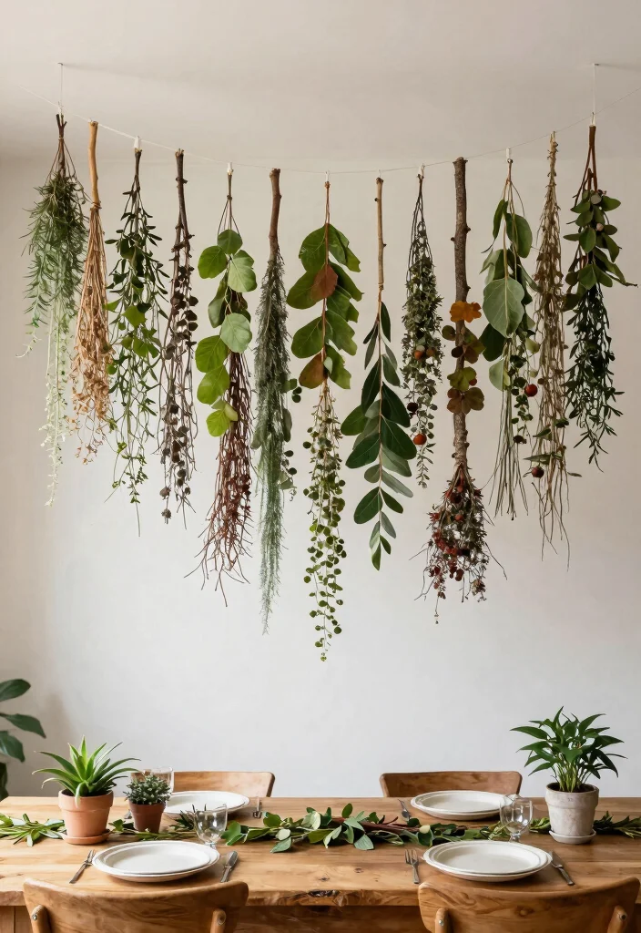 14 Eco-Friendly Streamers Decorations Ceiling Ideas for Sustainable Parties - 4. Nature-Inspired Streamers 1