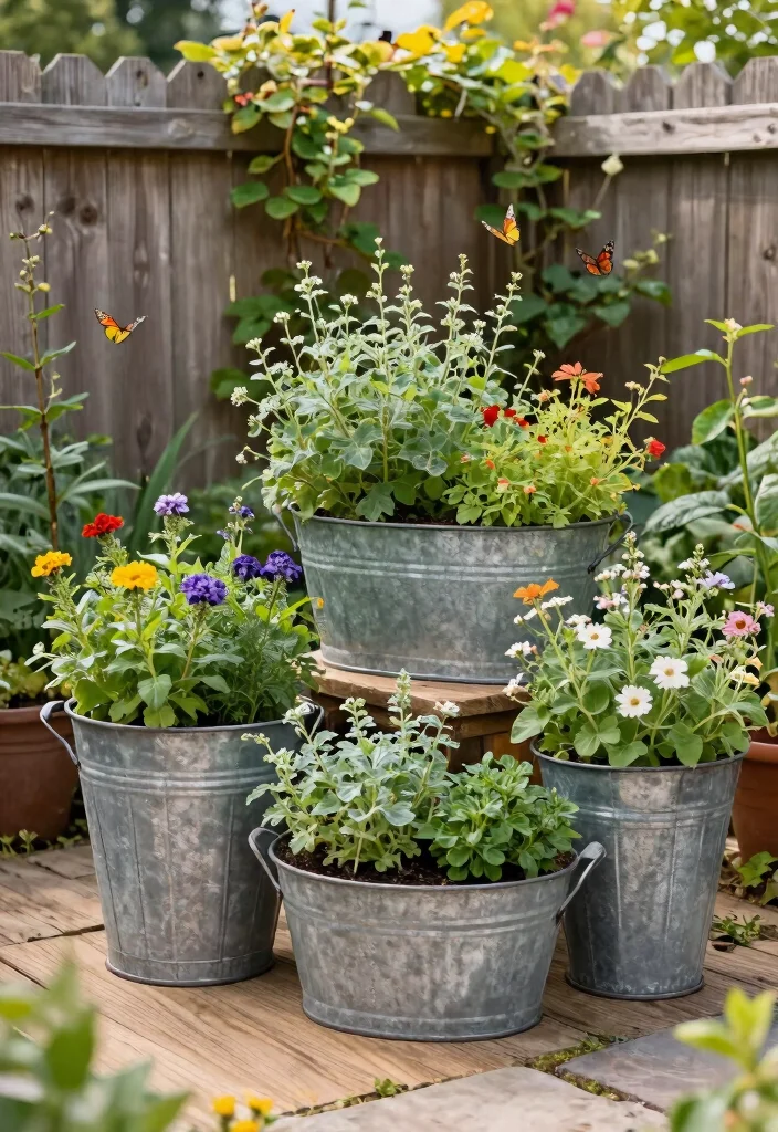 14 Galvanized Raised Garden Beds for Small Yards and Tight Budgets - 1. Rustic Charm with Galvanized Tubs 1