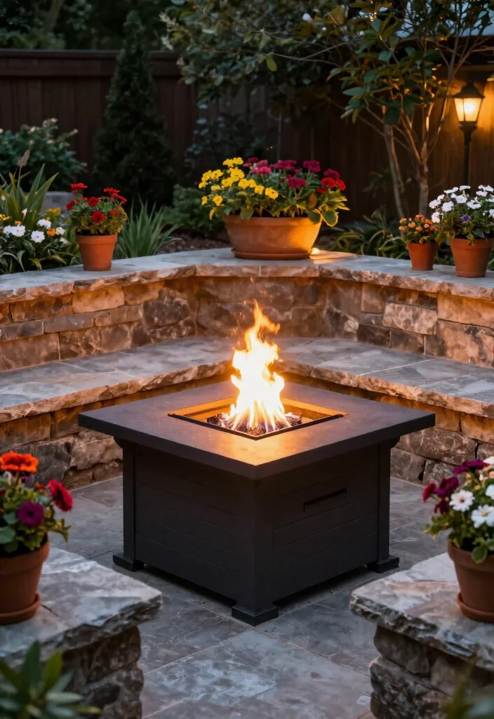 14 Gas Fire Pit Ideas That Start Fast Without Lighter Fluid - 11. Fire Pit Surrounds 1