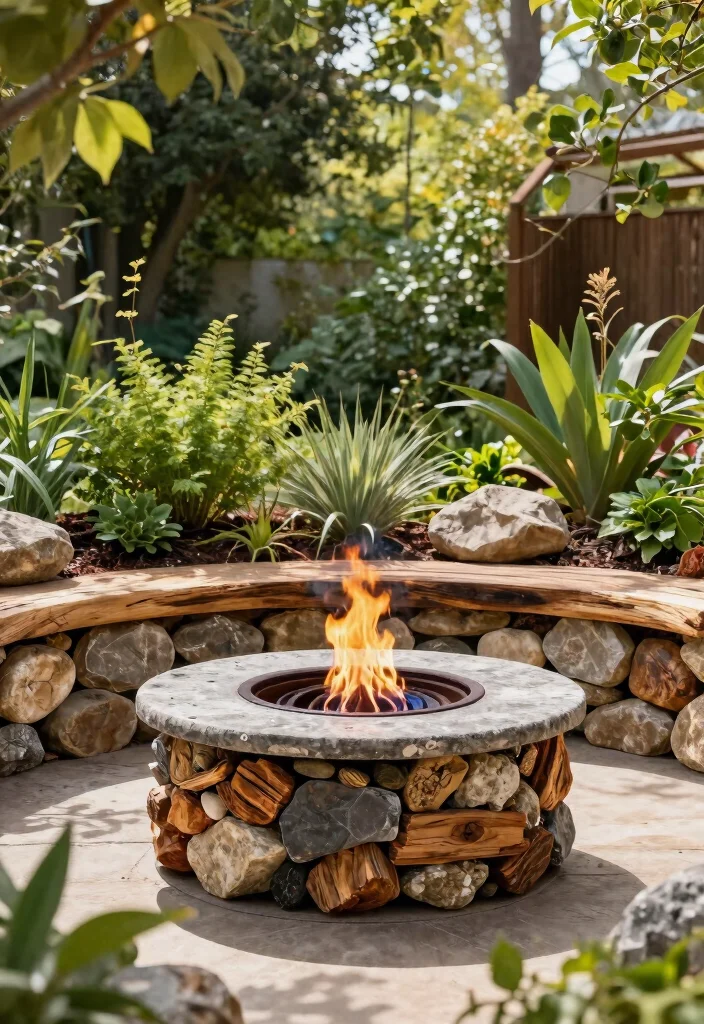 14 Gas Fire Pit Ideas That Start Fast Without Lighter Fluid - 8. Eco-Friendly Fire Pit Materials 1
