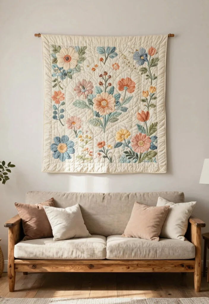 14 Hobby Lobby Farmhouse Decor Living Room Finds Under $50 - 12. Quilted Wall Hangings 1