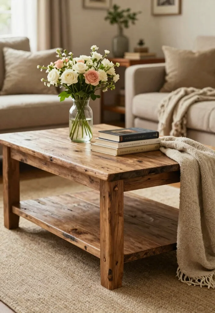 14 Hobby Lobby Farmhouse Decor Living Room Finds Under $50 - 13. Farmhouse-style Coffee Table 1
