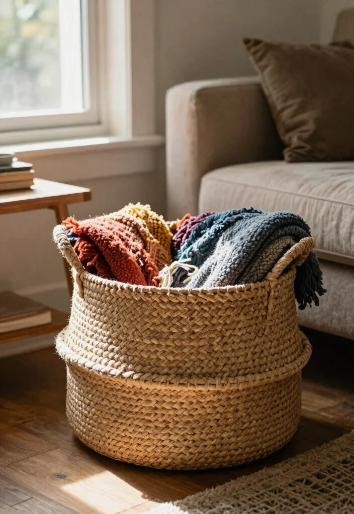 14 Hobby Lobby Farmhouse Decor Living Room Finds Under $50 - 8. Cozy Blanket Baskets 1