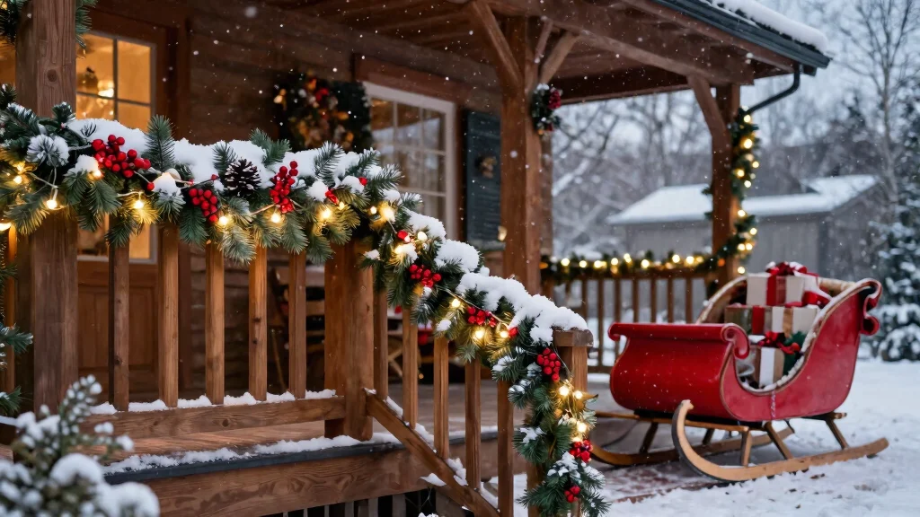 14 Outdoor Christmas Garlands That Survive Rain and Snow