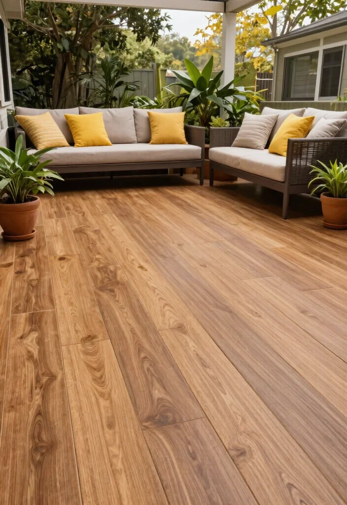 14 Outdoor Porch Tile Ideas That Handle Rain and Stay Slip-Free - 11. Vinyl Deck Tiles 1