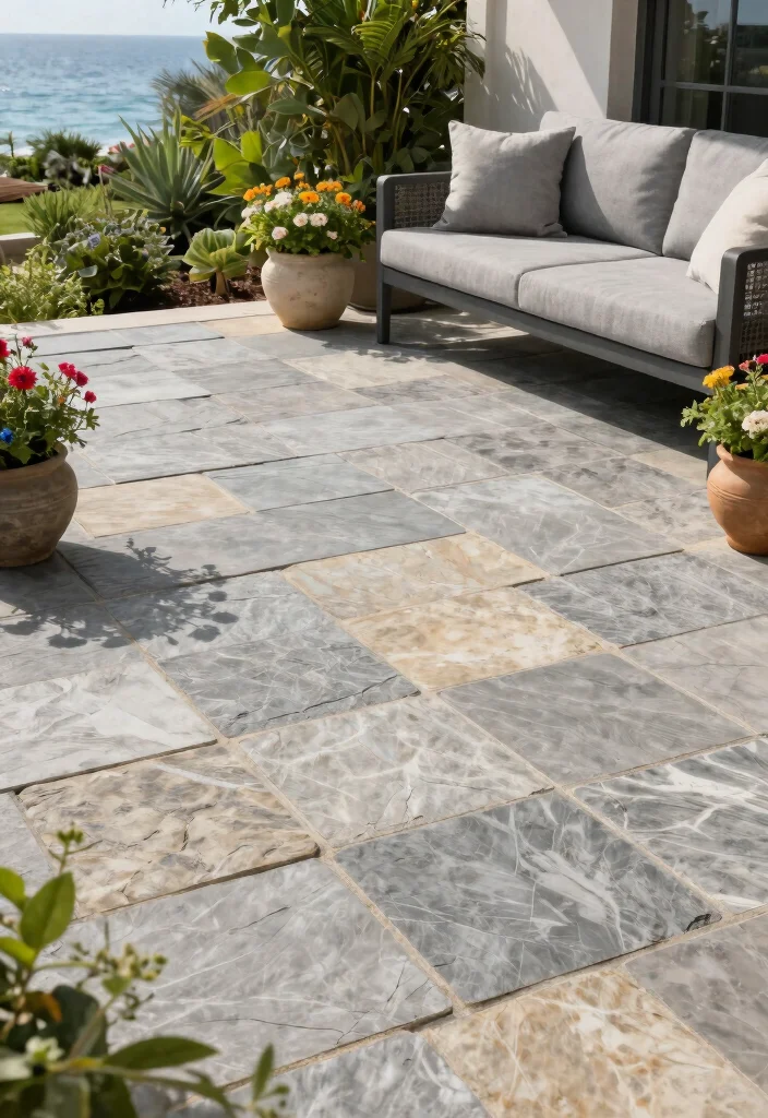 14 Outdoor Porch Tile Ideas That Handle Rain and Stay Slip-Free - 3. Natural Stone Pavers 1