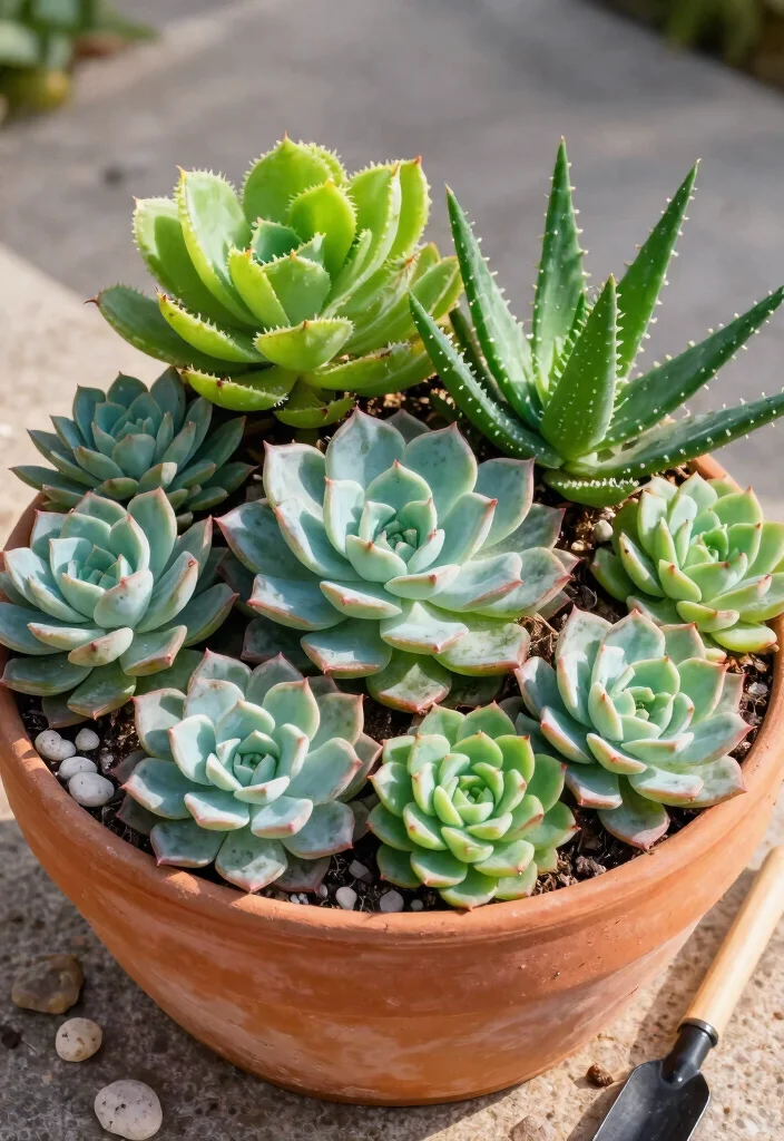 14 Patio Planter Ideas That Thrive in Full Sun Without Daily Watering - 1. Succulent Sensations 1