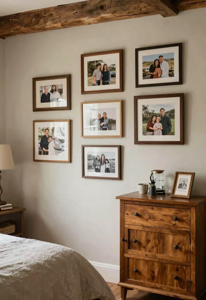 14 Rustic Farmhouse Bedroom Ideas That Feel Warm Without Looking Dated - 10. Personal Touches and Decor 1