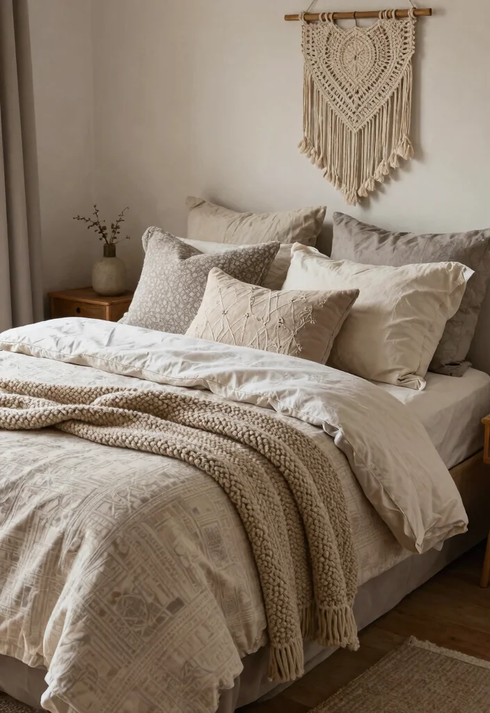14 Rustic Farmhouse Bedroom Ideas That Feel Warm Without Looking Dated - 2. Soft Textiles for Cozy Comfort 1