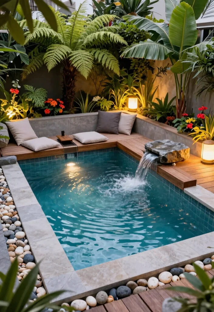 14 Small Backyard Pool Ideas That Fit Tight Lots - 1. Plunge Pool Paradise 1