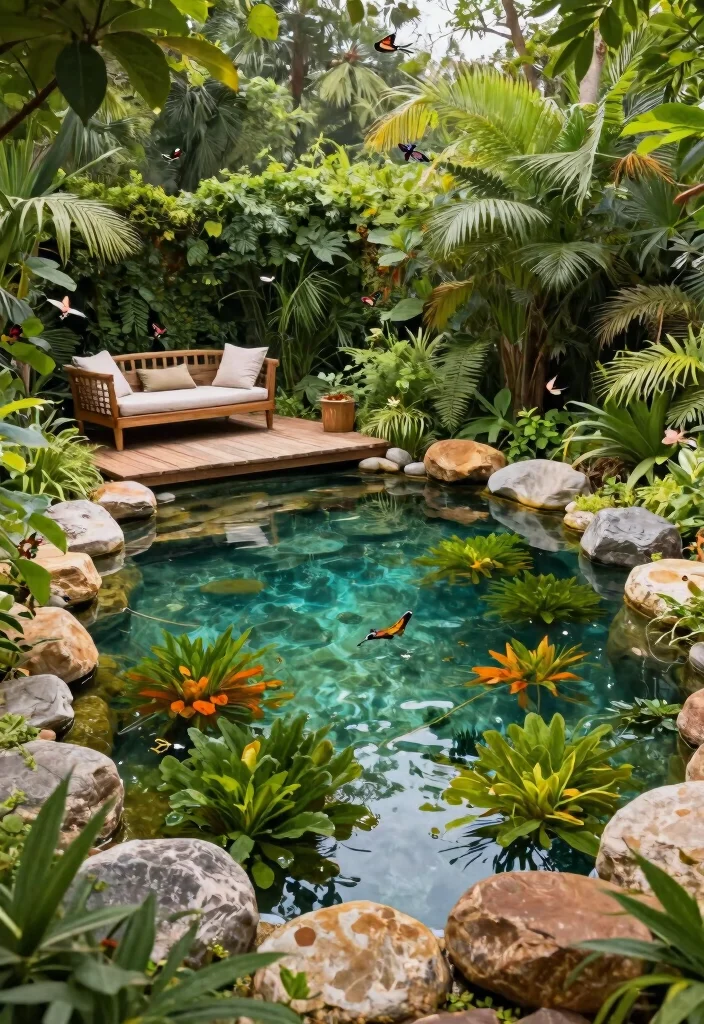 14 Small Backyard Pool Ideas That Fit Tight Lots - 5. Natural Pool Oasis 1
