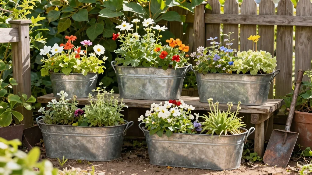 14 Wash Tub Planter Ideas That Add Farmhouse Charm for Under $20