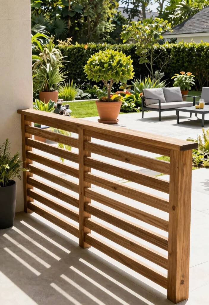 14 Wood Porch Railings Ideas That Meet Code Without Blocking Views - 10. Horizontal Slat Designs 1