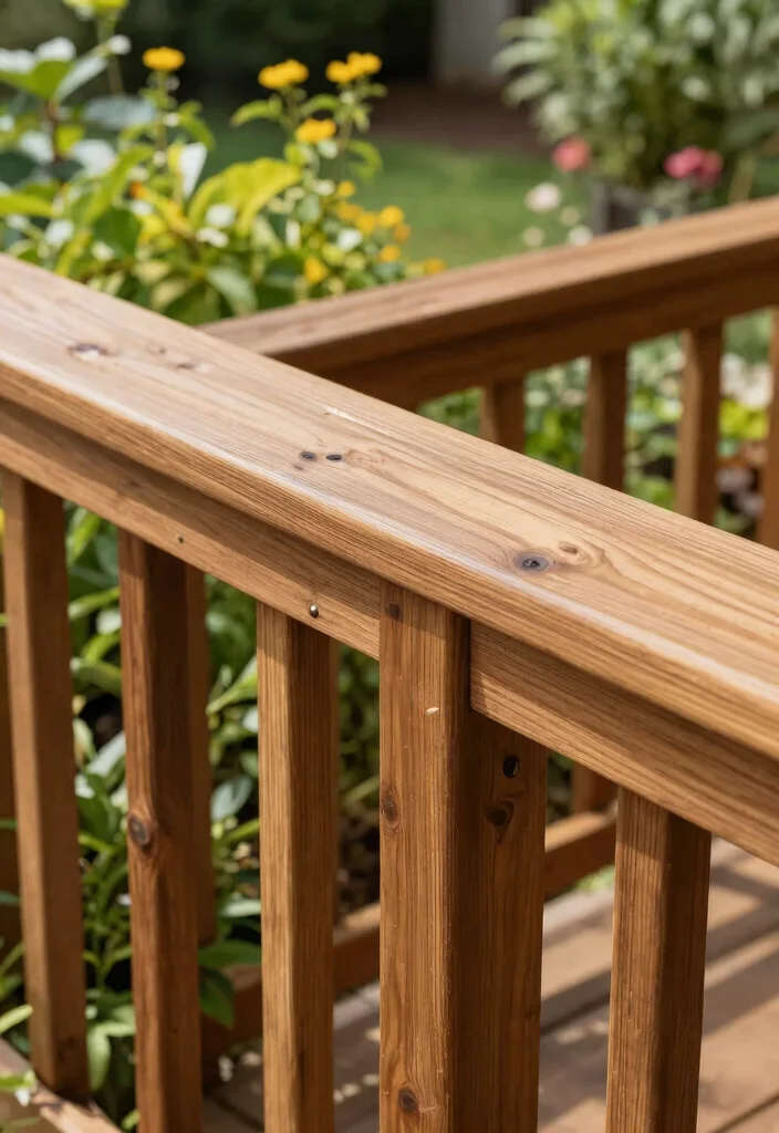 14 Wood Porch Railings Ideas That Meet Code Without Blocking Views - 13. Eco-Friendly Wood Sealing 1