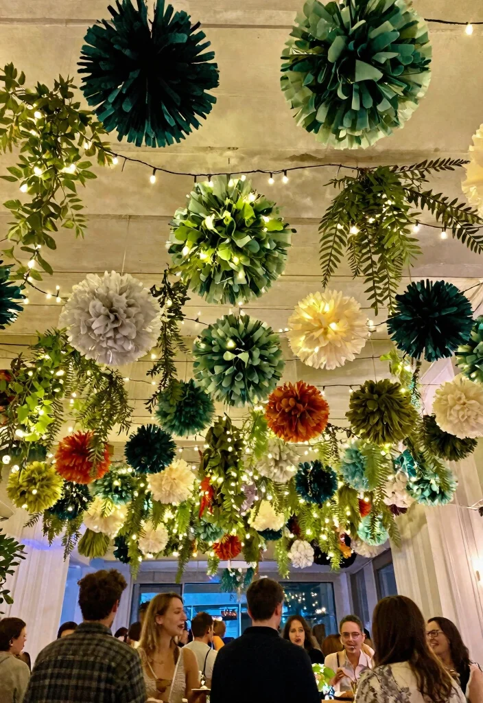 15 Ceiling Decorations for Parties That Come Down Without Damage - 15. Themed Ceiling Collages 1