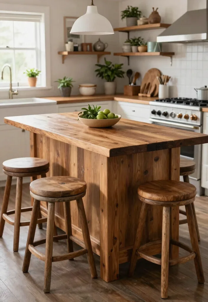 15 Farmhouse Kitchen Island Ideas on a Budget That Look Custom-Built - 10. DIY Farmhouse Table 1
