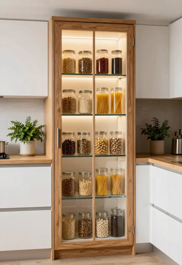 15 Farmhouse Pantry Door Ideas That Hide Clutter and Maximize Space - 3. Glass Panel Door 1